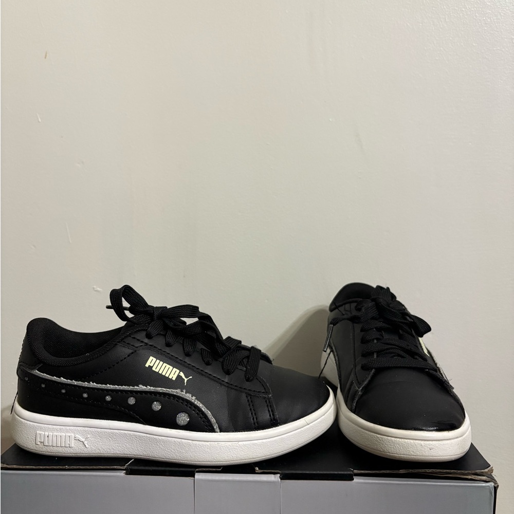 PUMA Classic Black and White Shoes